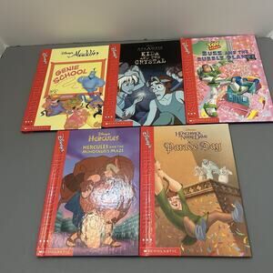 Disney’s First Readers Level 3 Hardcover Book Lot Of 5 Scholastic Vintage